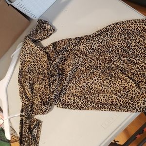 Mini Animal Print Dress